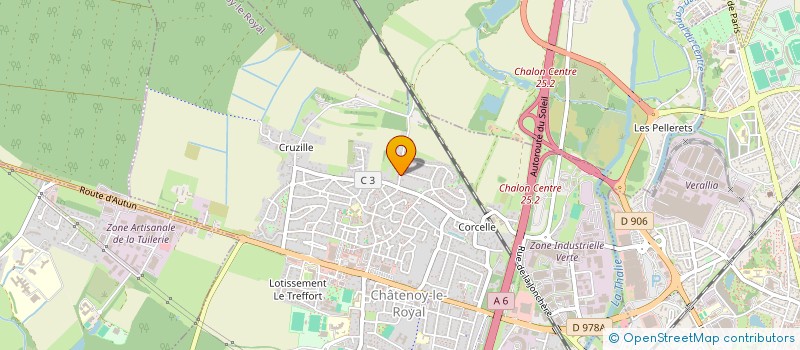 localisation de l'entreprise LA PLOMBERIE BERNARD  CHATENOY-LE-ROYAL