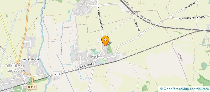 localisation de l'entreprise LA PLOMBERIE DU VERGER  EVERLY