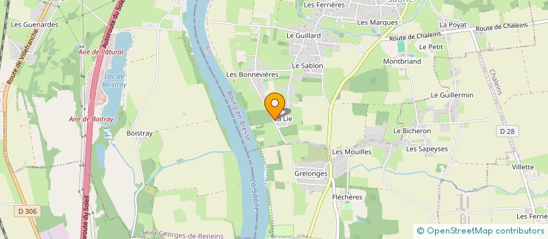 localisation de l'entreprise LA PLOMBERIE DUROCHAT à MESSIMY-SUR-SAONE