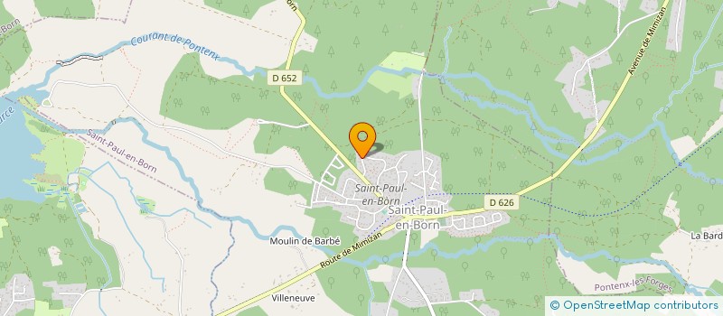 localisation de l'entreprise LA PLONGEE ASSOCIATIVE DE LOISIR MIMIZANNAISE - LA PALM  SAINT-PAUL-EN-BORN