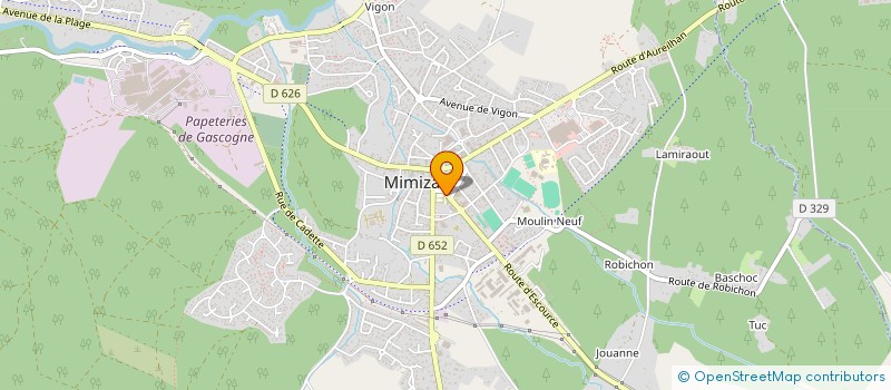 localisation de l'entreprise LA PLONGEE ASSOCIATIVE DE LOISIR MIMIZANNAISE - LA PALM à MIMIZAN