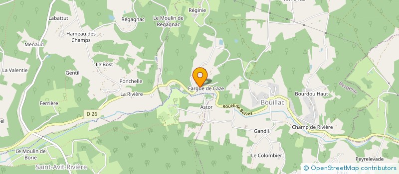 localisation de l'entreprise LA PLUMARDIE  LE BUISSON-DE-CADOUIN