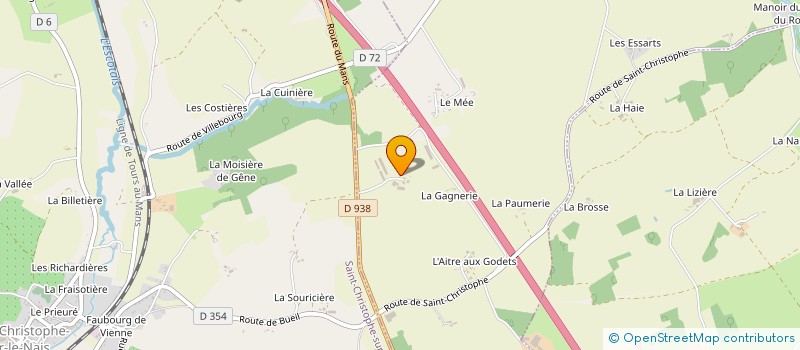 localisation de l'entreprise LA PLUME à VILLEBOURG