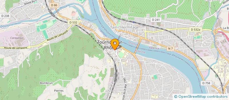 localisation de l'entreprise LA PLUME à TOURNON-SUR-RHONE