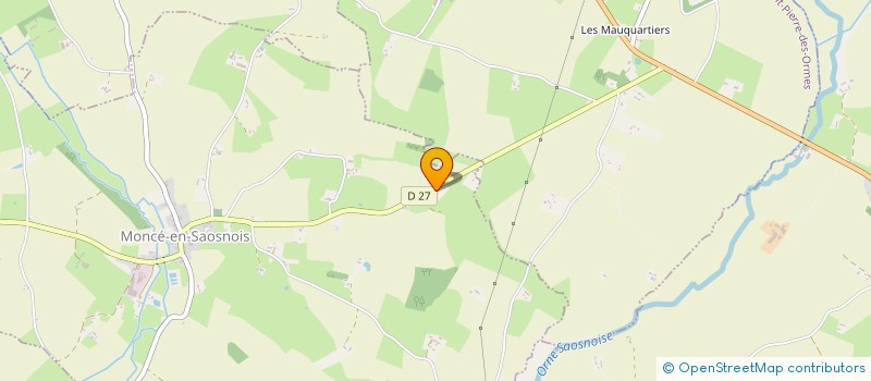 localisation de l'entreprise LA PLUME A LA MAIN  MONCE-EN-SAOSNOIS