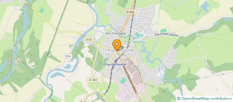 localisation de l'entreprise LA PLUME AU VENT à PUY-GUILLAUME
