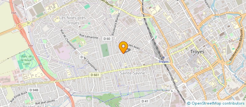 localisation de l'entreprise LA PLUME BLANCHE  SAINTE-SAVINE