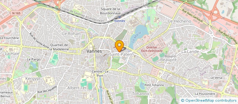 localisation de l'entreprise LA PLUME BLEUE à VANNES