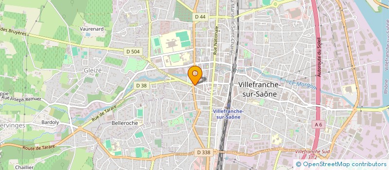 localisation de l'entreprise LA PLUME CALADOISE à VILLEFRANCHE-SUR-SAONE