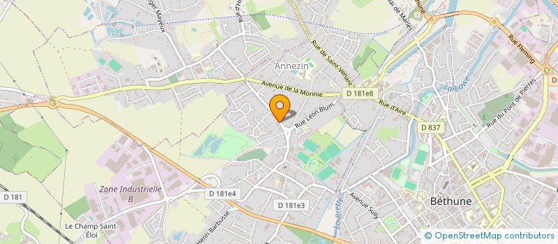 localisation de l'entreprise LA PLUME D'ARGENT à ANNEZIN
