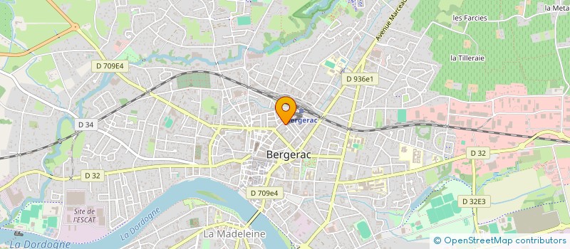 localisation de l'entreprise LA PLUME D'OIE à BERGERAC