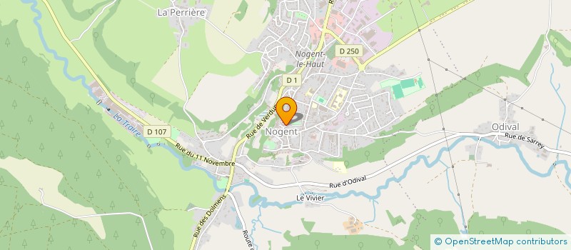 localisation de l'entreprise LA PLUME D OR à NOGENT