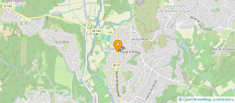 localisation de l'entreprise LA PLUME D OR  PRADES-LE-LEZ