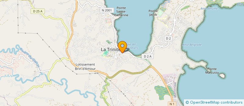 localisation de l'entreprise LA PLUME DE COCORICO à LA TRINITE