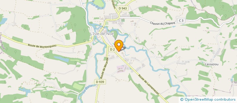 localisation de l'entreprise LA PLUME DE D ARTAGNAN  L'ISLE-DE-NOE