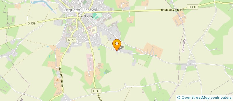 localisation de l'entreprise LA PLUME DE PAON  CRIQUETOT L'ESNEVAL