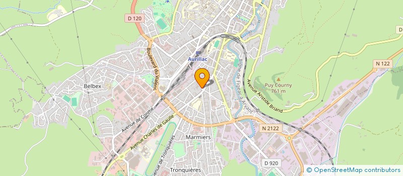 localisation de l'entreprise LA PLUME DE PAON à AURILLAC