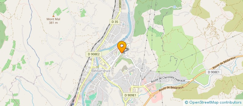 localisation de l'entreprise LA PLUME DE SORION à BEDARIEUX