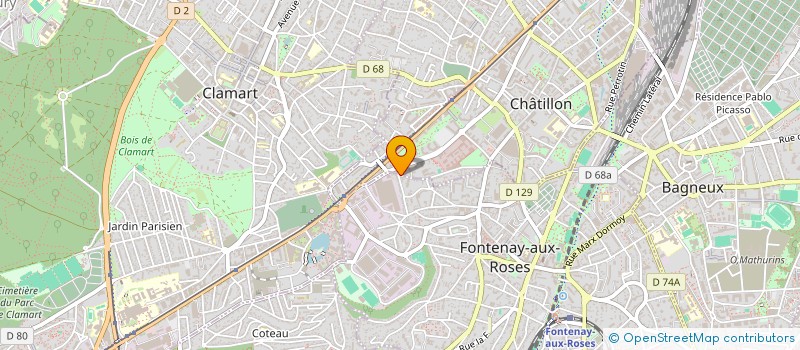 localisation de l'entreprise LA PLUME DE VIE à FONTENAY-AUX-ROSES