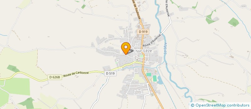localisation de l'entreprise LA PLUME DU COLIBRI à LEZAT-SUR-LEZE