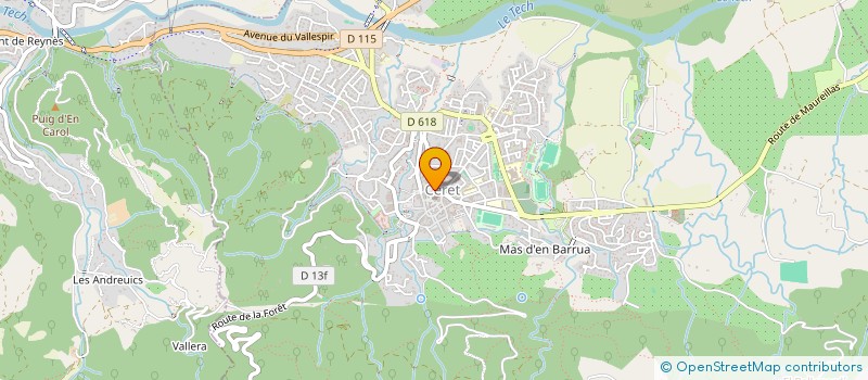 localisation de l'entreprise LA PLUME DU PEINTRE à CERET