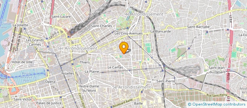 localisation de l'entreprise LA PLUME ET L'IMAGE (DANS TOUS LEURS ETATS) à MARSEILLE