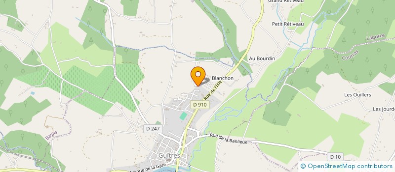 localisation de l'entreprise LA PLUME ET LA LUMIERE à GUITRES