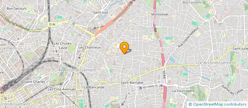 localisation de l'entreprise LA PLUME ET LE MARTEAU  MARSEILLE
