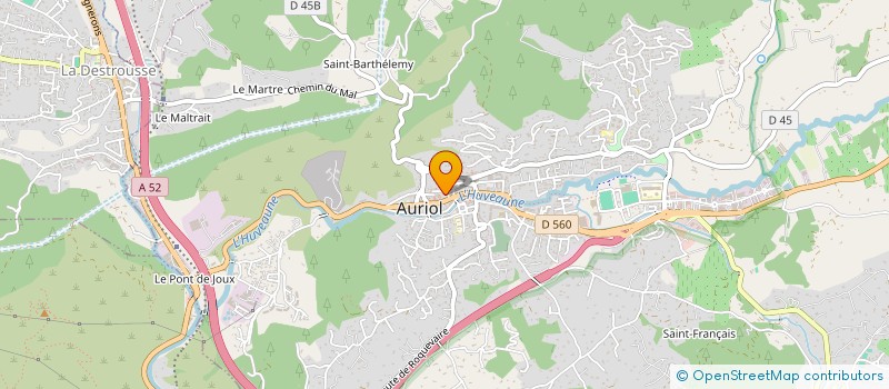 localisation de l'entreprise LA PLUME ET LE VENT  AURIOL