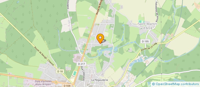 localisation de l'entreprise LA PLUME EVENEMENTS  BAUGE-EN-ANJOU