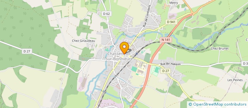 localisation de l'entreprise LA PLUME FRANGLAISE à CHASSENEUIL-SUR-BONNIEURE