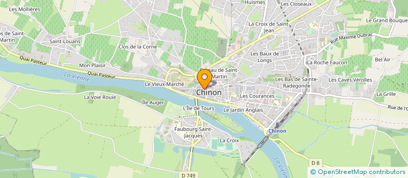 localisation de l'entreprise LA PLUME SEVERINE  CHINON