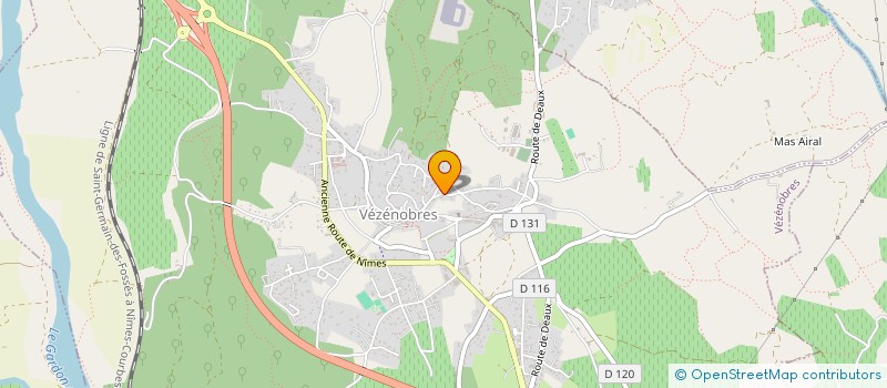 localisation de l'entreprise LA PLUME VEZENOBRIENNE  VEZENOBRES