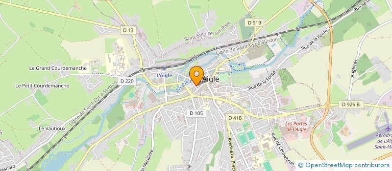 localisation de l'entreprise LA PLUME VOLANTE à L'AIGLE