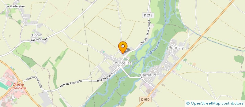 localisation de l'entreprise LA PLUMETERIE à COURCELLES