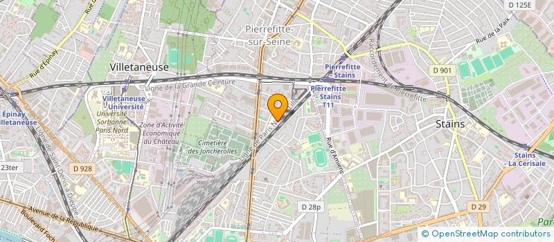 localisation de l'entreprise LA PLUS BELLE à PIERREFITTE-SUR-SEINE
