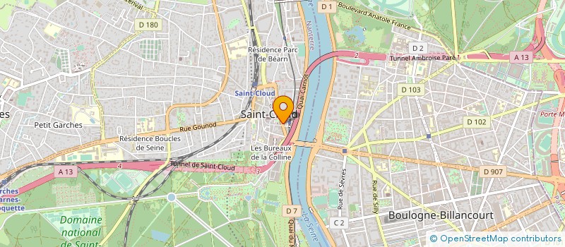 localisation de l'entreprise LA PLUS BELLE HISTOIRE à SAINT-CLOUD