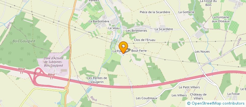 localisation de l'entreprise LA POELE  BALLAN-MIRE