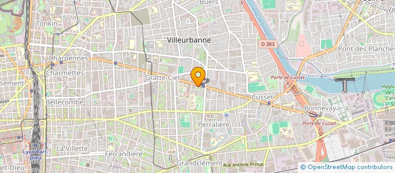 localisation de l'entreprise LA POESIE D'AUJOURD'HUI  VILLEURBANNE