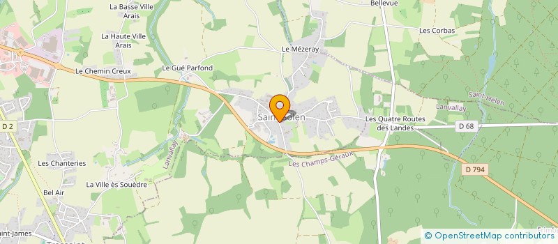 localisation de l'entreprise LA POESIE DU VIVANT  LANVALLAY