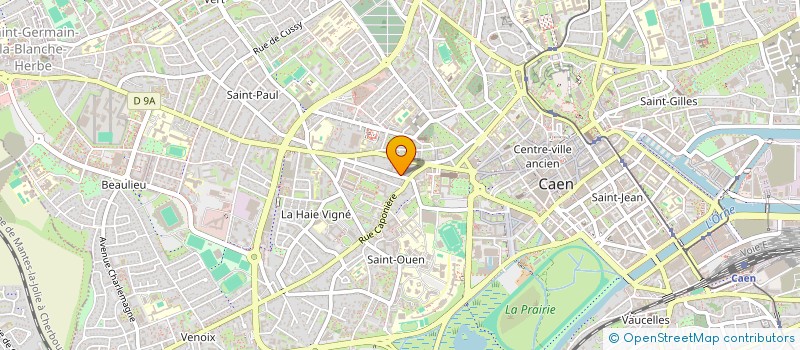 localisation de l'entreprise LA POESIE NUIT à CAEN