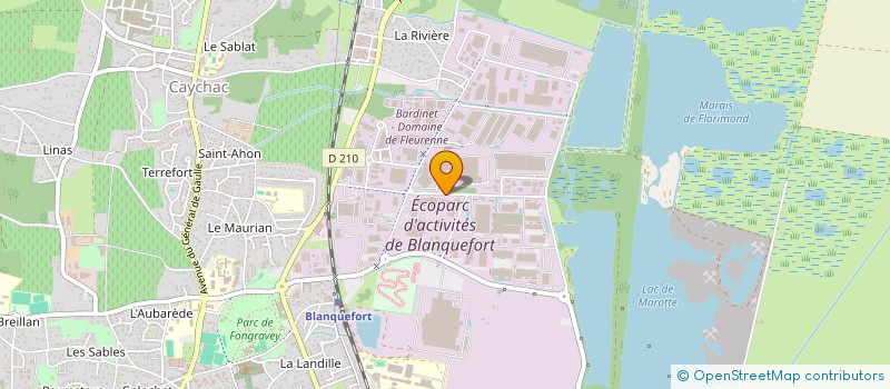localisation de l'entreprise LA POIGNEE à BLANQUEFORT