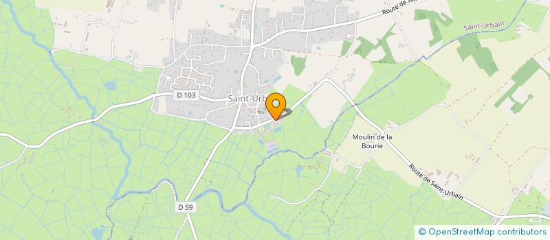 localisation de l'entreprise LA POINTE  SAINT-URBAIN