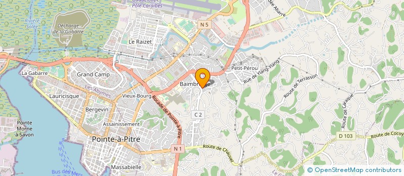 localisation de l'entreprise LA POINTE à LES ABYMES
