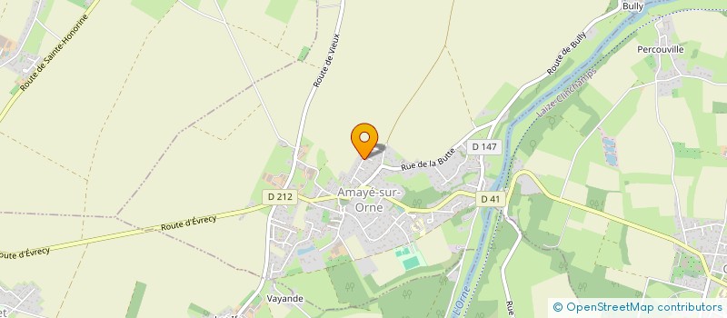 localisation de l'entreprise LA POINTE D'EMERAUDE  AMAYE-SUR-ORNE