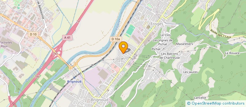 localisation de l'entreprise LA POINTE DE BELLEDONNE  VILLARD-BONNOT