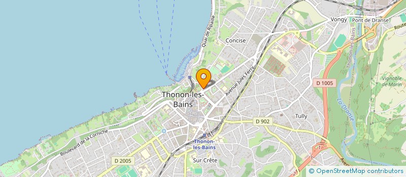 localisation de l'entreprise LA POINTE DE NANTAUX  EVIAN-LES-BAINS