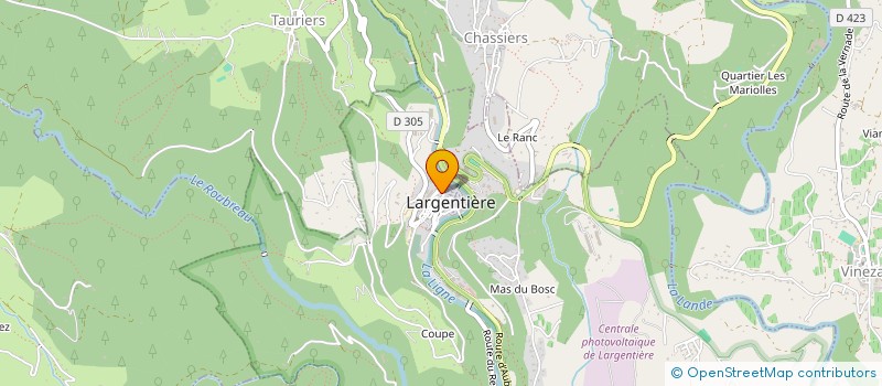localisation de l'entreprise LA POINTE DE STYLE à LARGENTIERE