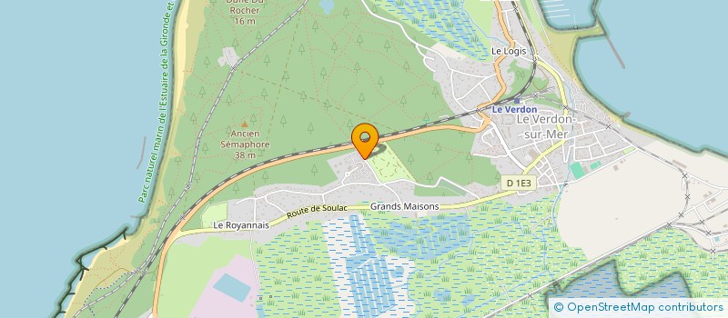 localisation de l'entreprise LA POINTE DU MEDOC  LE VERDON-SUR-MER