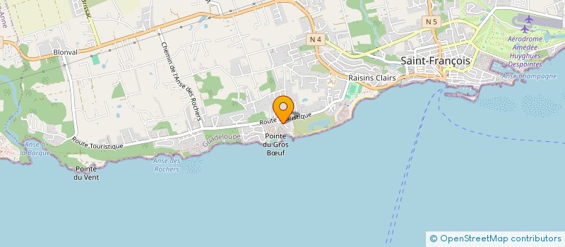 localisation de l'entreprise LA POINTE INVEST à SAINT-FRANCOIS